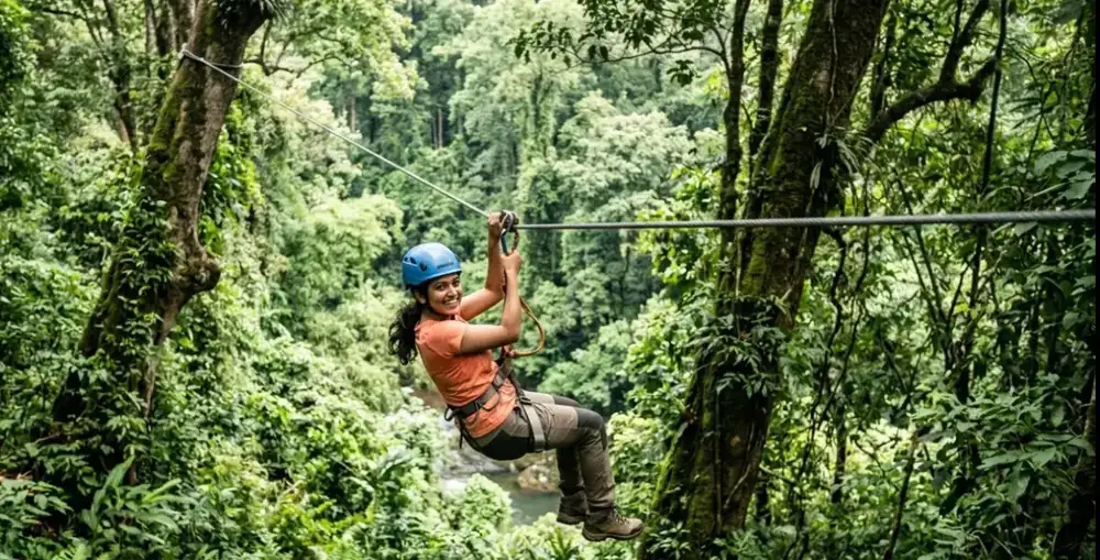 Zipline in Dandeli, Karnataka
